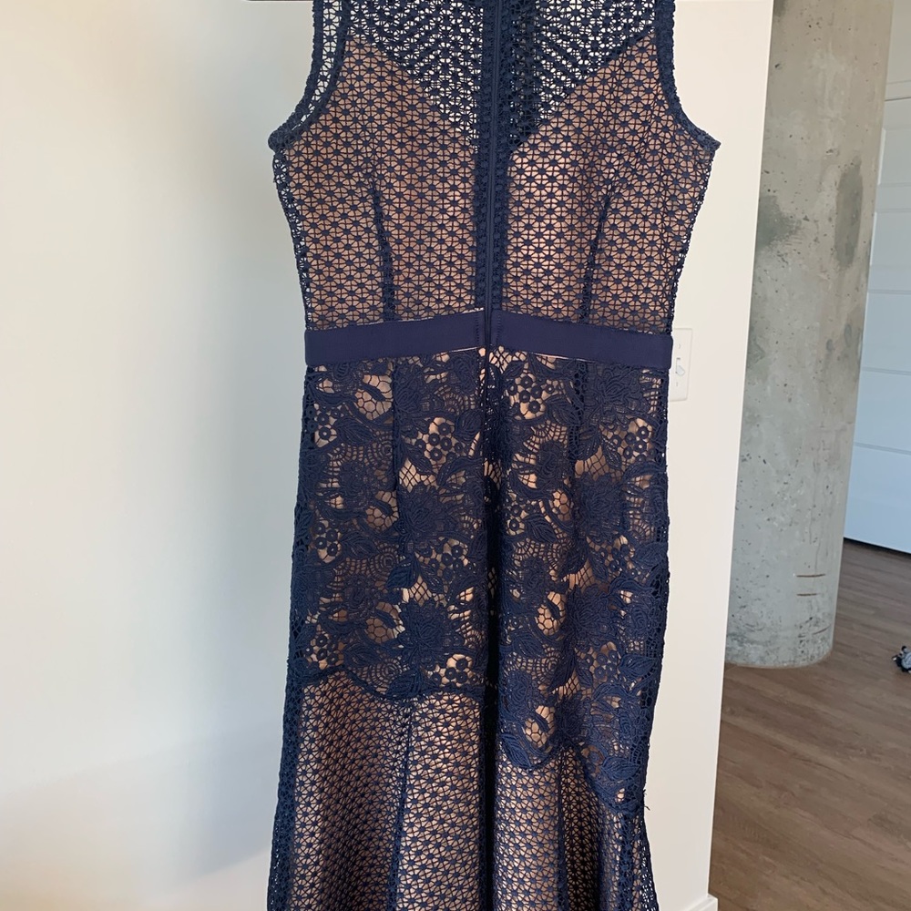 Navy Evening Dress - Picture 2 of 2